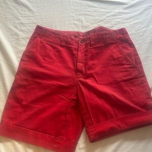 Polo by Ralph Lauren Red Men's Flat Front Shorts
